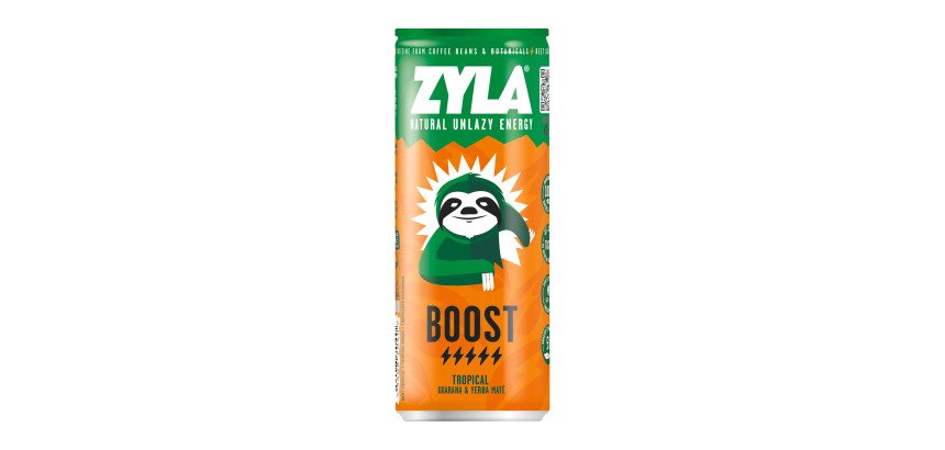 Zyla Boost Tropical, Guarana & Yerba Maté 25 cl - 24 canettes