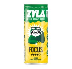 Zyla Focus citrusvruchten, Gingko Biloba & gember 25 cl - 24 blikjes