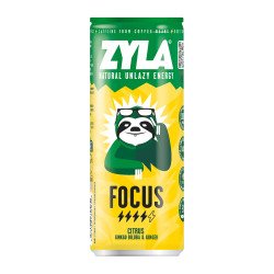 Zyla Focus citrusvruchten, Gingko Biloba & gember 25 cl - 24 blikjes