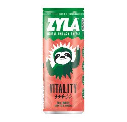 Zyla Vitality rode vruchten, groene thee en ginseng 25 cl - 24 blikjes