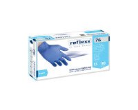 Guanti monouso Reflexx® R76 in nitrile azzurro, 100 unità