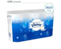 Toilet paper double thickness Kleenex - 6 rolls of 600 sheets