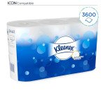 Papier toilette double épaisseur Kleenex - 6 rouleaux de 600 feuilles