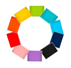 Cuaderno espiral Liderpapel cuarto apaisado Smart tapa blanda 80h 75g cuadro 4mm con margen colores surtidos