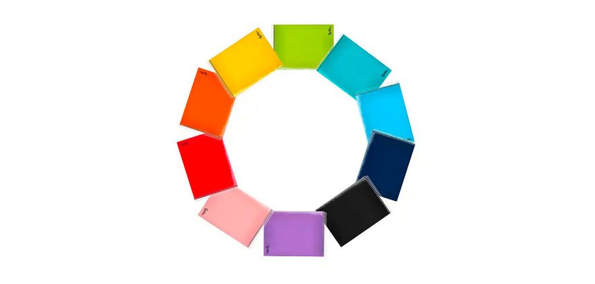 Cuaderno espiral Liderpapel cuarto apaisado Smart tapa blanda 80h 75g cuadro 4mm con margen colores surtidos