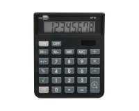 Calculadora Liderpapel sobremesa XF16 8 digitos solar y pilas color negro 127x105x24 mm