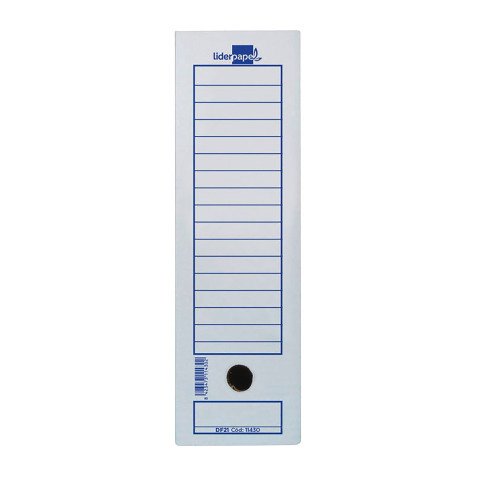 Caja archivo definitivo Liderpapel ecouse cartón 100% reciclado folio prolongado 340g/m2 388 x 275 x 116 mm