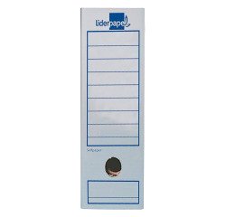 Caja archivo definitivo liderpapel 325g/m2 folio prolongado 388x275x116mm ecouse carton 100% reciclado