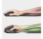 Ratón Q-connect óptico inalámbrico ergonómico vertical Negro