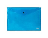 Carpeta Liderpapel broche 34044 polipropileno A4 incolora 50 hojas azul