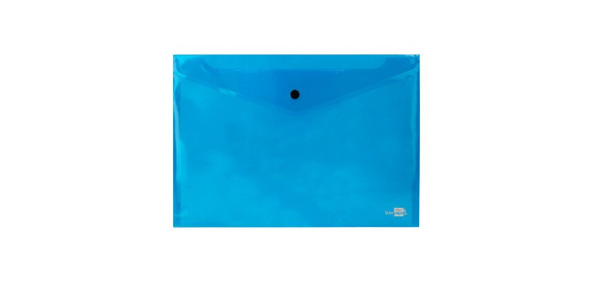 Carpeta Liderpapel broche 34044 polipropileno A4 incolora 50 hojas azul