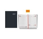 Agenda día página 150x210 mm Paris Negro Catalán