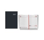 Agenda día página 150x210 mm Paris Negro