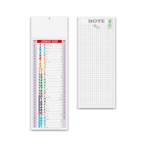 Calendario olandese stretto 15X42 cm