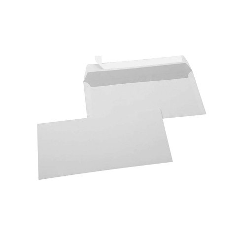 Sobre liderpapel n 5 blanco americano 115x225 mm tira de silicona paquete de 25 unidades