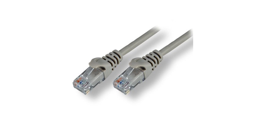 Ethernetkabel MCL RJ 45 Cat 6 2 m grijs