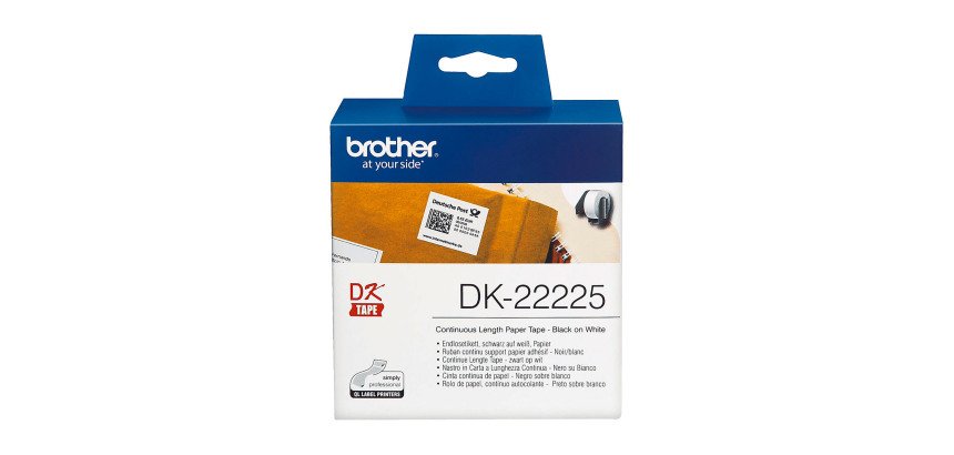 Étiquette papier continu 38 mm x 30,5 m Brother DK22225