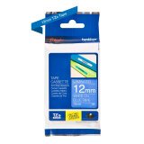 Labeltape Brother P-touch TZE-535 12mm wit op blauw
