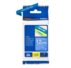 Labeltape Brother P-touch TZE-535 12mm wit op blauw