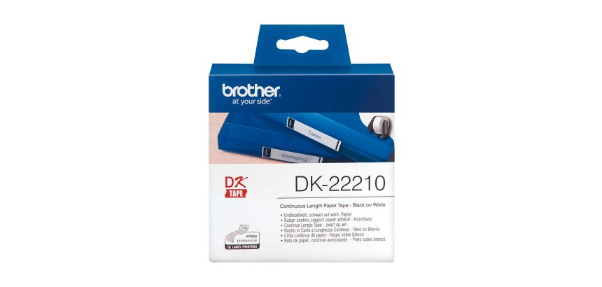 Étiquette papier continu 29 mm x 30,48 m Brother DK22210