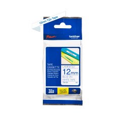 Lint voor PTOUCH gelamineerd blauw/wit 12 mm x 8 m TZE233