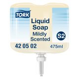 Savon liquide senteur douce Tork, pour distributeur S2 - Cartouche de 475 ml
