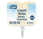 Savon liquide senteur douce Tork, pour distributeur S2 - Cartouche de 475 ml
