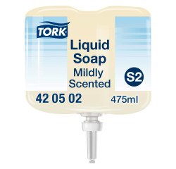 Savon liquide senteur douce Tork, pour distributeur S2 - Cartouche de 475 ml