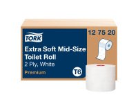 Papier toilette double épaisseur Tork Mid-size T6 Premium - 27 rouleux de 90 m