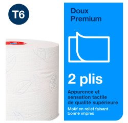 Toilet paper double thickness Tork Mid-size T6 Premium - 27 rolls of 90 m