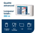 Mini bobine d'esuyage à dévidage central Tork M1 - Longueur 120 m - Lot de 3