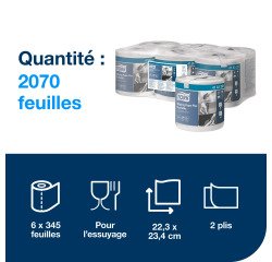 Rollenhandtuchspender Tork M2 - Packung mit 6