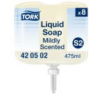 Savon liquide senteur douce Tork, pour distributeur S2 - Cartouche de 475 ml
