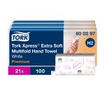 Essuie-mains pliage enchevêtré Tork Xpress H2 Premium - Carton de 2100