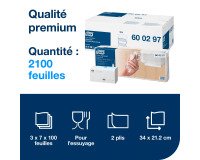 Hand towels Tork Xpress H2 Premium multifold - Carton of 2100