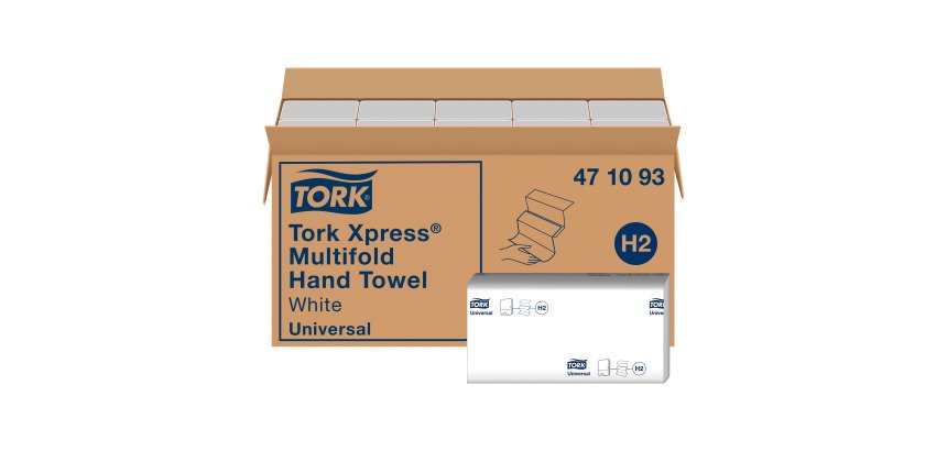 Essuie-mains enchevêtré Tork H2 - Carton de 5000
