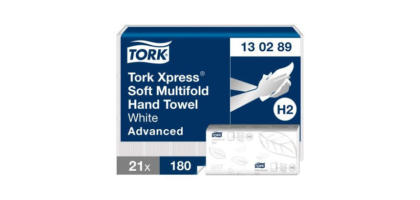 Essuie-mains ipliage enchevêtré Tork Advanced H2 - Colis de 3780