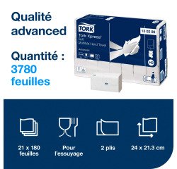 En_colis de 21 paquet 180 feuilles essuie-mains x