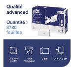 Doos met 21 pakjes 180 vellen afdroogvellen Xpress Z-pooi zacht Advanced 2 lagen 24 x 21,3 cm
