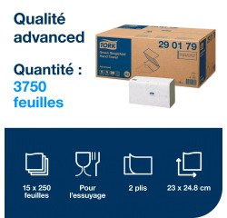Afdroogrollen Tork H3 Advanced 290179 C-plooi 2 lagen groen