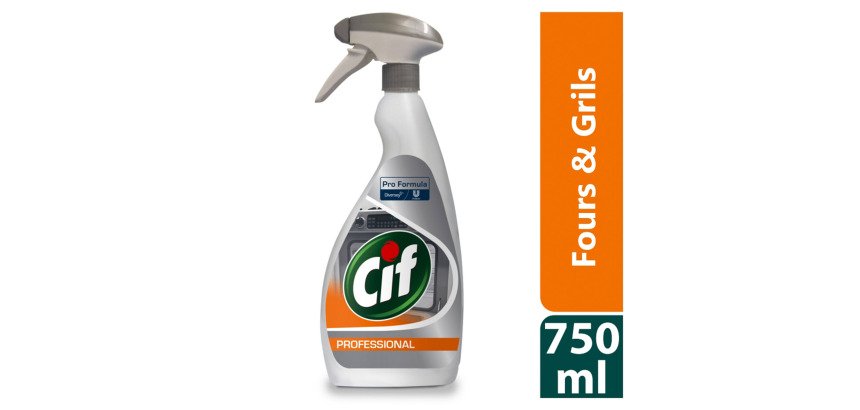 Nettoyant dégraissant Cif Professional fours & grills - Spray 750 ml