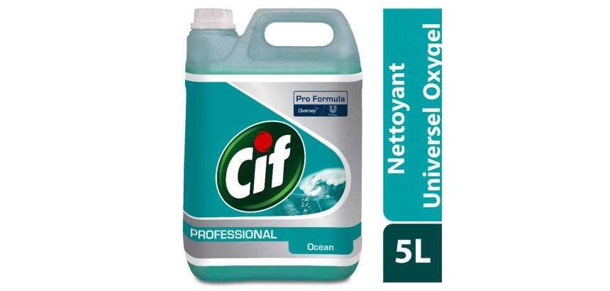 Nettoyant multi-usages Cif Professional Oxy-gel océan - Bidon de 5 L