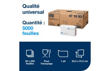 Essuie-mains enchevêtré Tork H2 - Carton de 5000