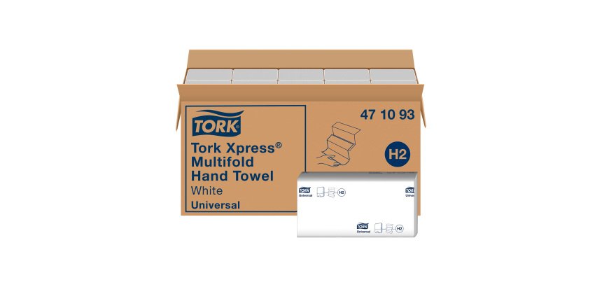 Essuie-mains enchevêtré Tork H2 - Carton de 5000