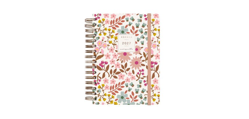 Agenda dia página 155x215 mm Moniquilla Rosa Finocam