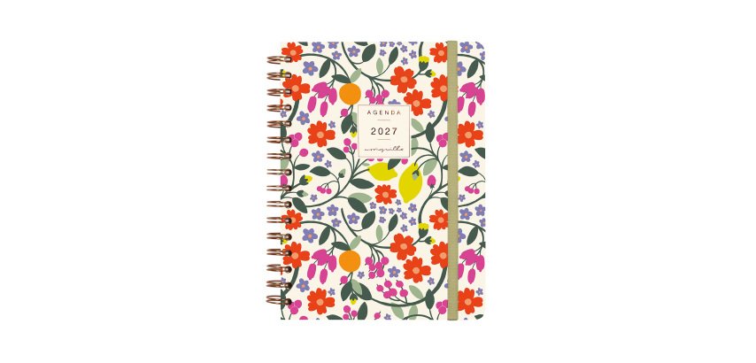 Agenda semana vista 155x215 mm Moniquilla Verde Finocam