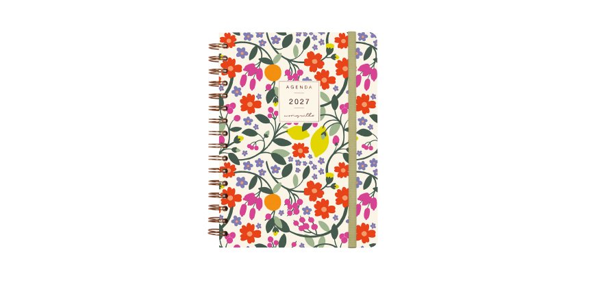 Agenda semana vista 155x215 mm Moniquilla Verde Finocam