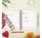 Agenda dia página 155x215 mm Moniquilla Verde Finocam