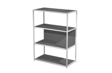 Blade metal bookcase l 90 x d 46 cm