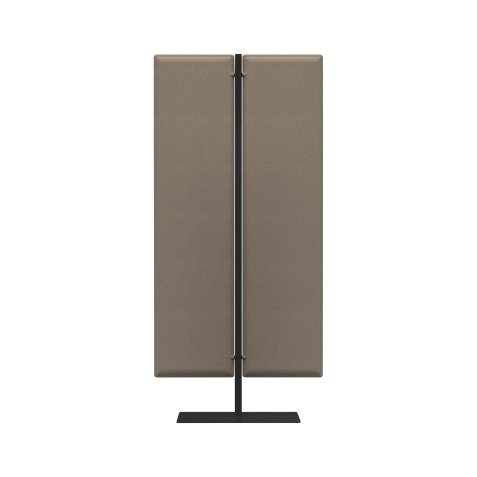 Piantana h 140cm con pann grigio finoassorbente struttura nero